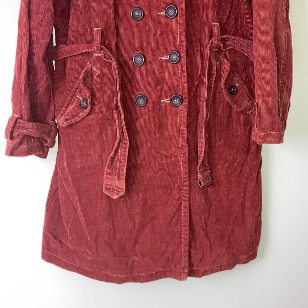BODEN | Rust Corduroy Trench Coat - Picture 4 of 16